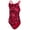Red, variant on Sonic Bloom Thin Strap One Piece Swimsuit, High Cut, Unpadded, Athletic (Women’s)