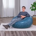 thumbnail image 4 of Sillon Inflable Puff Bestway Aterciopelado Súper Cómodo Azul, 4 of 5