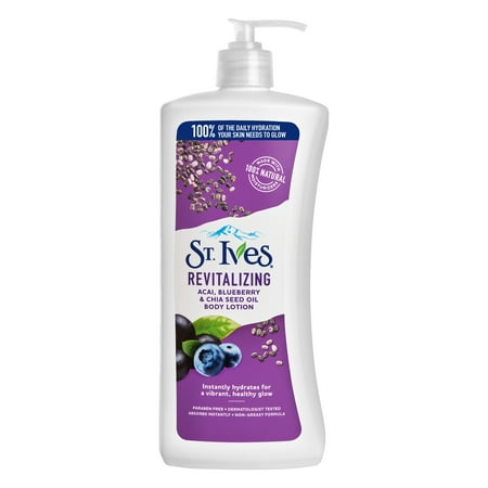 St. Ives Acai, Blueberry, and Chia Seed Oil Body (Best Natural Body Lotion For Dry Skin)