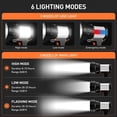 thumbnail image 1 of Antorcha LED recargable USB súper potente Antorcha impermeable de alta potencia Ormromra WLJ-4158, 1 of 2
