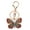 Red, variant on Women Stylish Multicolor Butterfly Rhinestones Keychain Key Ring Bag Ornament