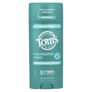 Tom's Of Maine Deodorant & Antiperspirant-Aluminum-Free Eucalyptus Mint 3.25 oz Stick