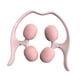 thumbnail image 3 of Rodillo de masaje multifuncional con puntos de presión y relajación muscular, rodillo de espuma manual. rosa, 3 of 9