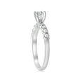 thumbnail image 2 of 1 ct TDW Bague de Fiançailles en Diamant Rond 14 Ct Or Blanc, 2 of 3