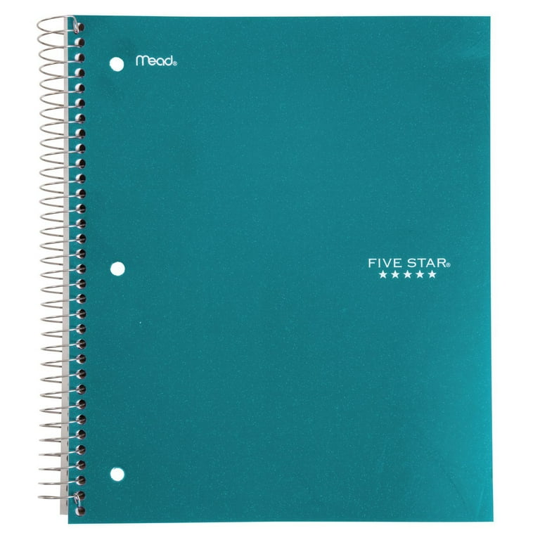 Five Star Wirebound Notebook, 3-Subject, 150-Count, Wide