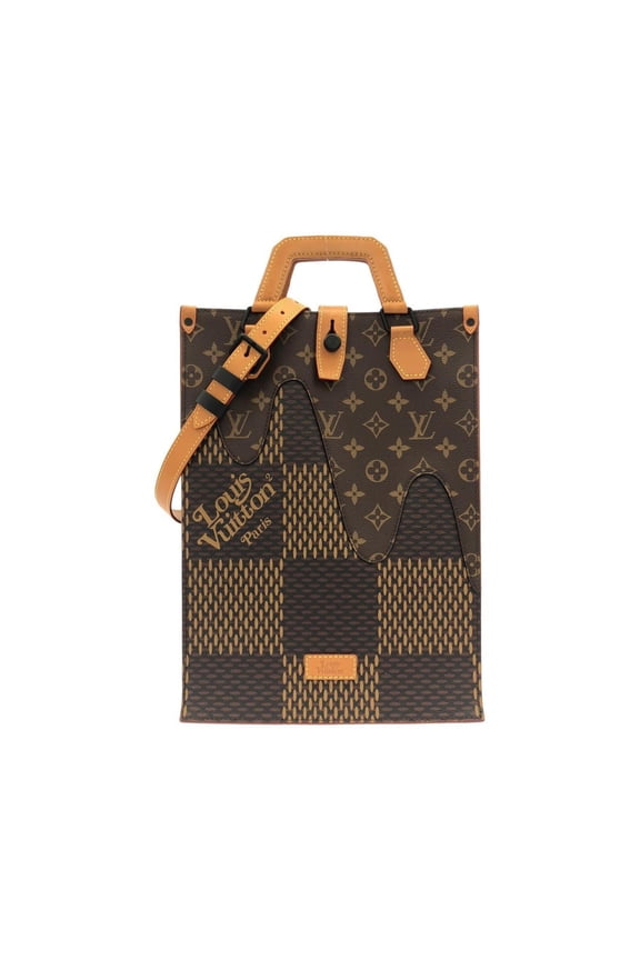 Pre-Owned Louis Vuitton Damier Giant (LV Squared) Mini Tote N40355 Handbag
