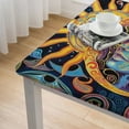 thumbnail image 5 of WYYP Faces Sun Moon Psychedelic Art Square Tablecloth 100% Polyester Fiber 36*36, 5 of 8