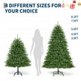 thumbnail image 2 of Eastvita 4.5FT Artificial Christmas Tree, 200 Lights, 8 Modes, 700+ Branch Tips, Foldable Stand, Home Office Holiday Decor, 2 of 8