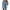 Blue, variant on Women's Oversized Button Up Frayed Hem Shacket Long Sleeve Pockets Washed Denim Jean Jacket for Women