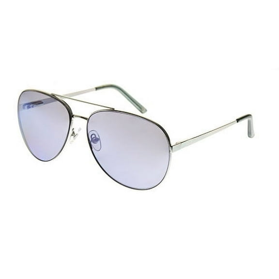 Nine West Gray Metal Large Aviator Sunglasses