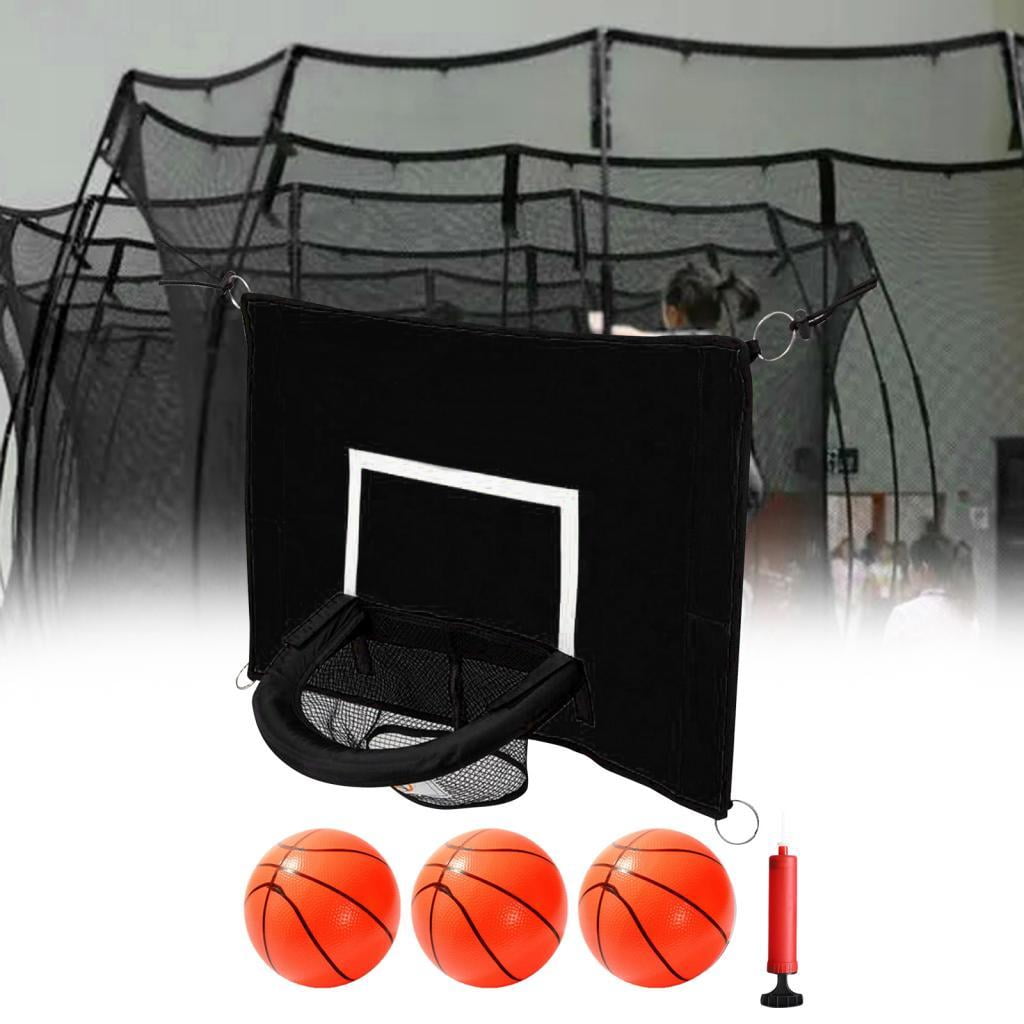 harayaa Basketball Hoop for Trampoline Basketball Training Outside Indoor Outdoor Sports Style F