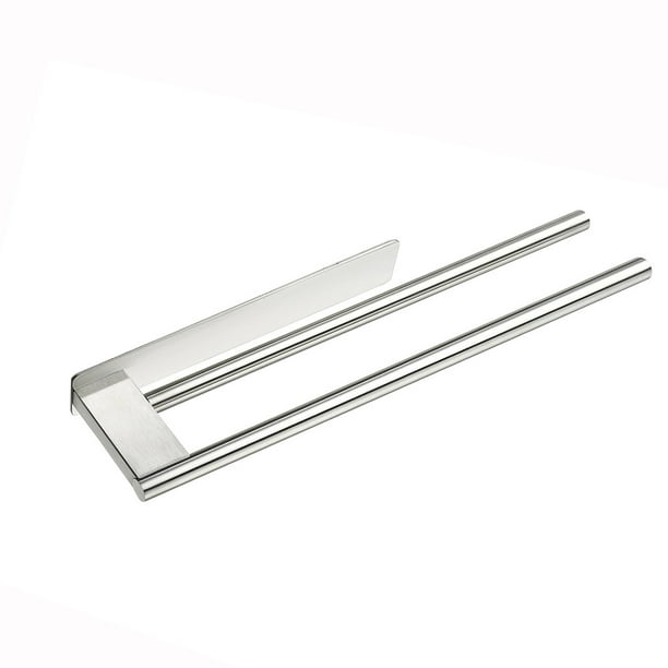 Toallas para Baño Toalla de Mano, Tira de Toalla de Mano, Tira de Toalla de Baño Autoadhesiva, Toallas de Mano Cepilladas de Acero Inoxidable Montadas en la Pared para Baño