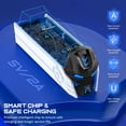 thumbnail image 5 of Beboncool PS5 Controller Charger, Dual Charging Dock for PS5 DualSense Controllers, Mecha-Style Design, LED Indicator, Compact Desktop Accessory, 5 of 10