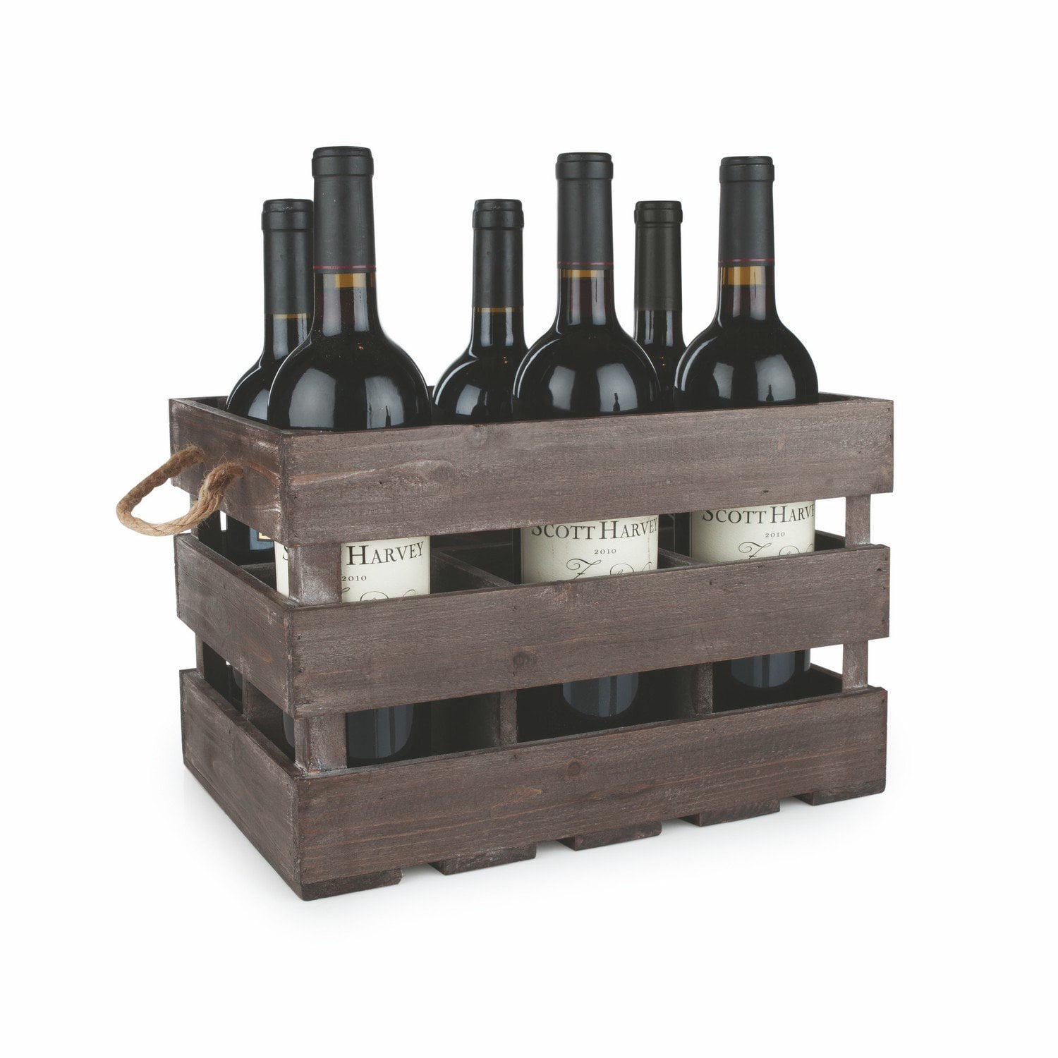 6 Bottles Beer Wine Bottle Carrier With Handle KTV Wine Rack Party 