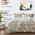 thumbnail image 4 of Farmhouse Morocco Bedding 3 Piece Duvet Cover Set Twin Size, Boho Abstract Shabby Texture Art Soft Microfiber Comforter Cover with Zipper Closure & Pillowcases, Wrinkle & FadeResistant Quilt Cover, 4 of 9