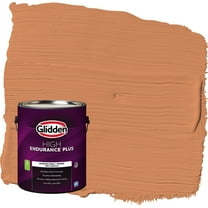 Glidden HEP Georgian Leather / Orange Semi-Gloss Interior Paint with Primer, 1 Gallon