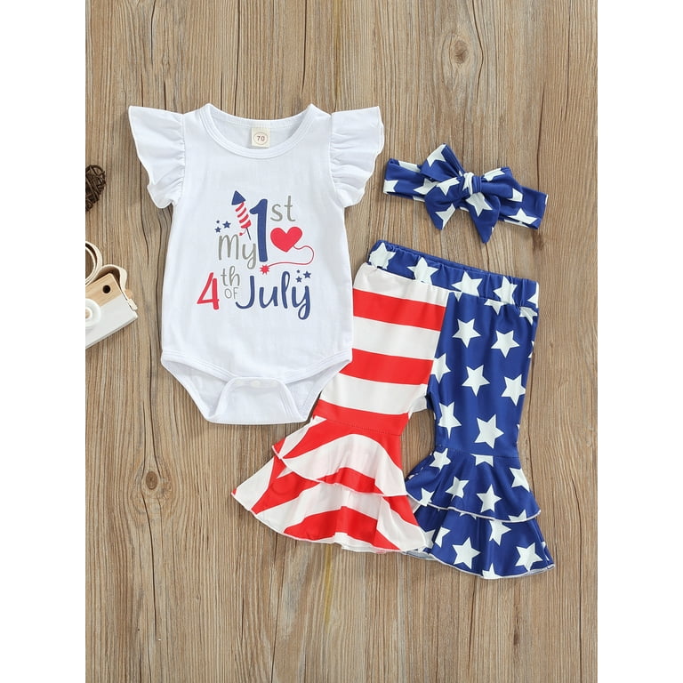 Walmart 4th of july baby best sale clothes