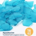 thumbnail image 3 of Sinkoo Sea Glass for Crafts 16oz Blue Seaglass Pieces Decor Flat Frosted Vase Filler Beach Wedding Party Decor Home Aquarium DIY Art Craft Supplies(Ocean Blue), 3 of 8
