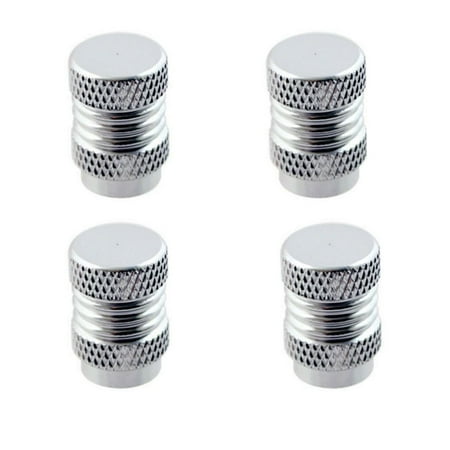 Caps Valve, Silver Anodized Tire Valve Caps Aluminum Set For Chrysler Lexus Kia