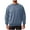 Blue, variant on QUNYINEY Blue Sweatshirt Men Solid Long Sleeve Casual Crew Neck Tops Pullover Loose Drop Shoulder Workout Sweatshirt