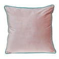 thumbnail image 1 of HomeRoots 402776 Pink & White Reversible Velvet Throw Pillow, Multi Color, 1 of 1