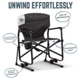 thumbnail image 4 of Timber Ridge TEGO™ FlowMotion™ Rocking Camping Chair, Folding Outdoor Rocker with Cup Holder, Obsidian Peak, 4 of 7