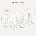 thumbnail image 2 of Clear Acrylic Kids Shoe Rack for Closet Organizers and Storage, Small Shoe Rack 4 Sections Toddler Baby Shoe Storage Organizer Stackable Shoe Shelf,Desk File Sorter Book Purse Organizer(2 Pack), 2 of 4