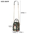 thumbnail image 2 of FORMRS Crossbody Bag for Women Quilted Travel Shoulder Cell Phone Purse with Chain Strap Handbag, Green Christmas, 2 of 7