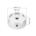 thumbnail image 2 of Uxcell Aluminum Potentiometer Knobs 1/4"x1.5", Round Shaft Straight Tube Knob Silvery, 2 of 6