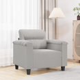thumbnail image 1 of vidaXL Sofa Chair Light Grey 60 cm Microfibre Fabric, 1 of 5