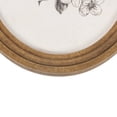 thumbnail image 5 of My Texas House Bird Sketch Round Embossed Textured Framed Antique Canvas Art 11x14, 5 of 7