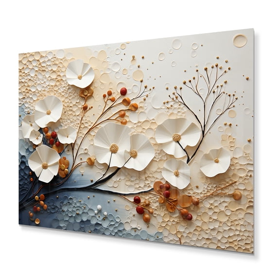 Designart "Ethereal gracefulness" Abstract Collages Metal Wall Decor