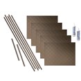 thumbnail image 1 of FASÄDE Quilted Decorative Vinyl Backsplash 15 sq ft Kit in Argent Bronze, 1 of 6
