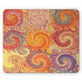 thumbnail image 1 of Grunge Mouse Pad, Grunge Swirl Patterns Brush Style Waterpool Waves Nested Colors Boho Marbling Art, Rectangle Non-Slip Rubber Mousepad, Multicolor, by Ambesonne, 1 of 2