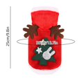 thumbnail image 4 of Christmas Pet Costume for Small Medium Dogs and Cats, Holiday Hoodie Outfit with 3D Print, Adjustable Drawstring, Stretch Fabric Party Dress Up, Multiple Sizes, Easy On and Off, 4 of 7
