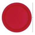 thumbnail image 4 of 20CT 9IN Red Dessert Paper Plates by Way To Celebrate, 4 of 6