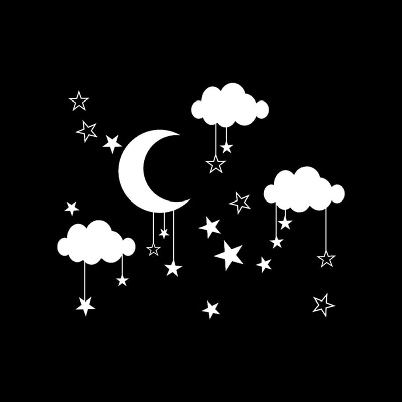 cloud stars and moon nursery