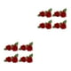 thumbnail image 2 of Flores Artificiales Rosas Matsuzay 2piezas Rojo, 2 of 6