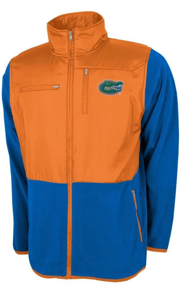 Florida Gators NCAA Poly Dobby Full Zip Polar Fleece Jacket Blue by Genuine Stuff