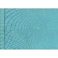 thumbnail image 1 of Ahgly Company Machine Washable Indoor Rectangle Transitional Bright Turquoise Blue Area Rugs, 6' x 9', 1 of 7