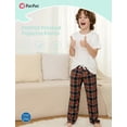 thumbnail image 2 of Pantalones de Pijama para Niños PATPAT a Cuadros Rojos y Negros Talla 5-6 Años, 2 of 6