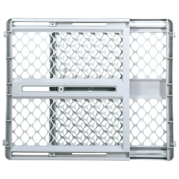 North States 26 In. to 42 In. W. White Plastic Universal Pet Gate 8625