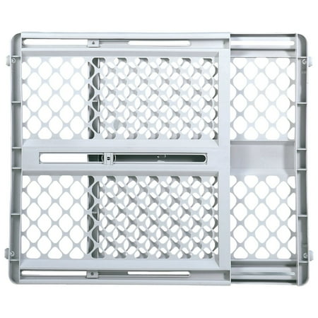 North States 26 In. to 42 In. W. White Plastic Universal Pet Gate 8625