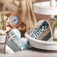 thumbnail image 5 of 2-Piece Rustic Charm: Small Wooden Heart Table Decorations - Ideal Farmhouse Centerpieces for Living & Dining Rooms, Perfect Housewarming Gifts & New Home Accents (Simple & Elegant Style), 5 of 6