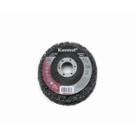 Sungold Abrasives 74923 Black Unitized Wheel Surface Prep Silicon Carbide Extra Coarse Type 27 Disc, 4-1/2 x 7/8