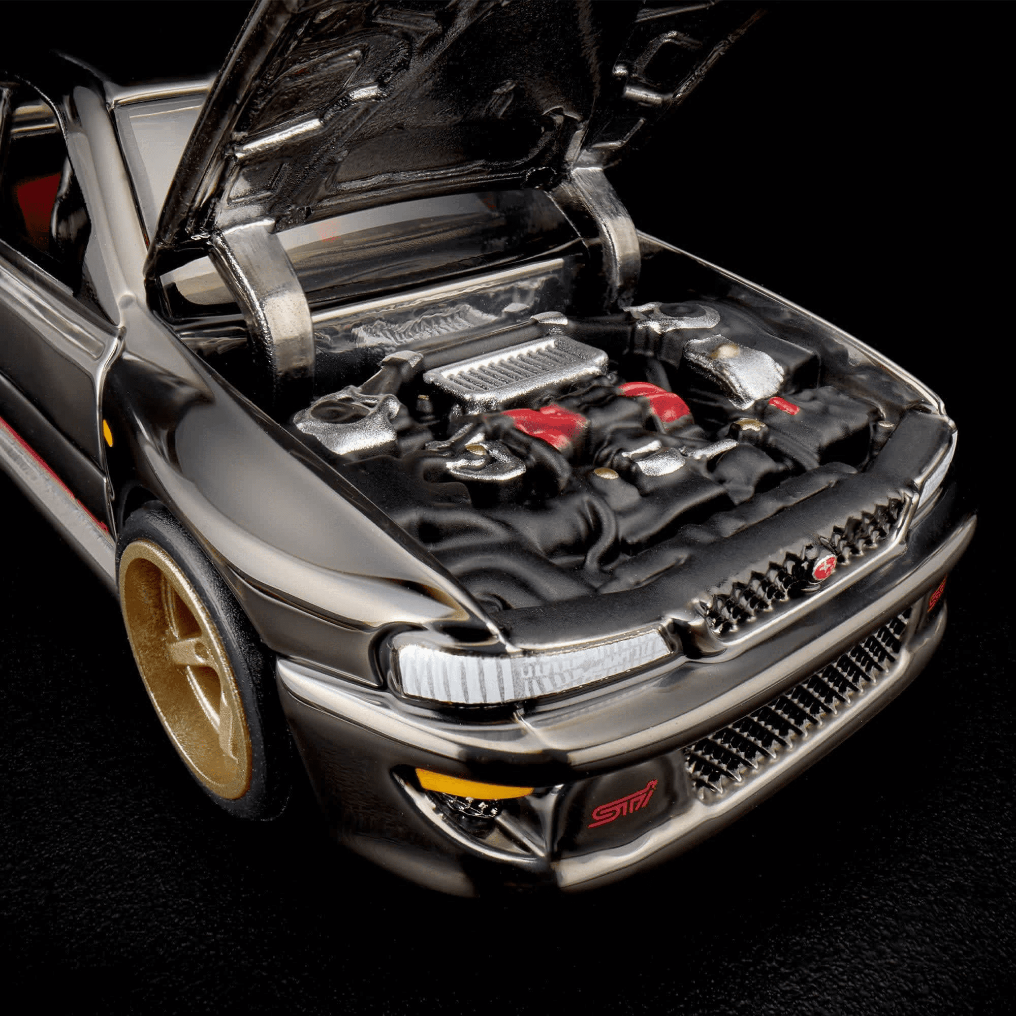 Hot Wheels RLC ’98 Subaru Impreza WRX STi 1:64 Die-Cast Car by Mattel Creations RLC Exclusive 1998 Subaru Impreza WRX STI