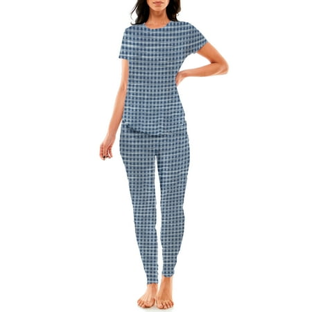 

Jaclyn Women s Short Sleeve Top and Jogger Lounge Set 2pc