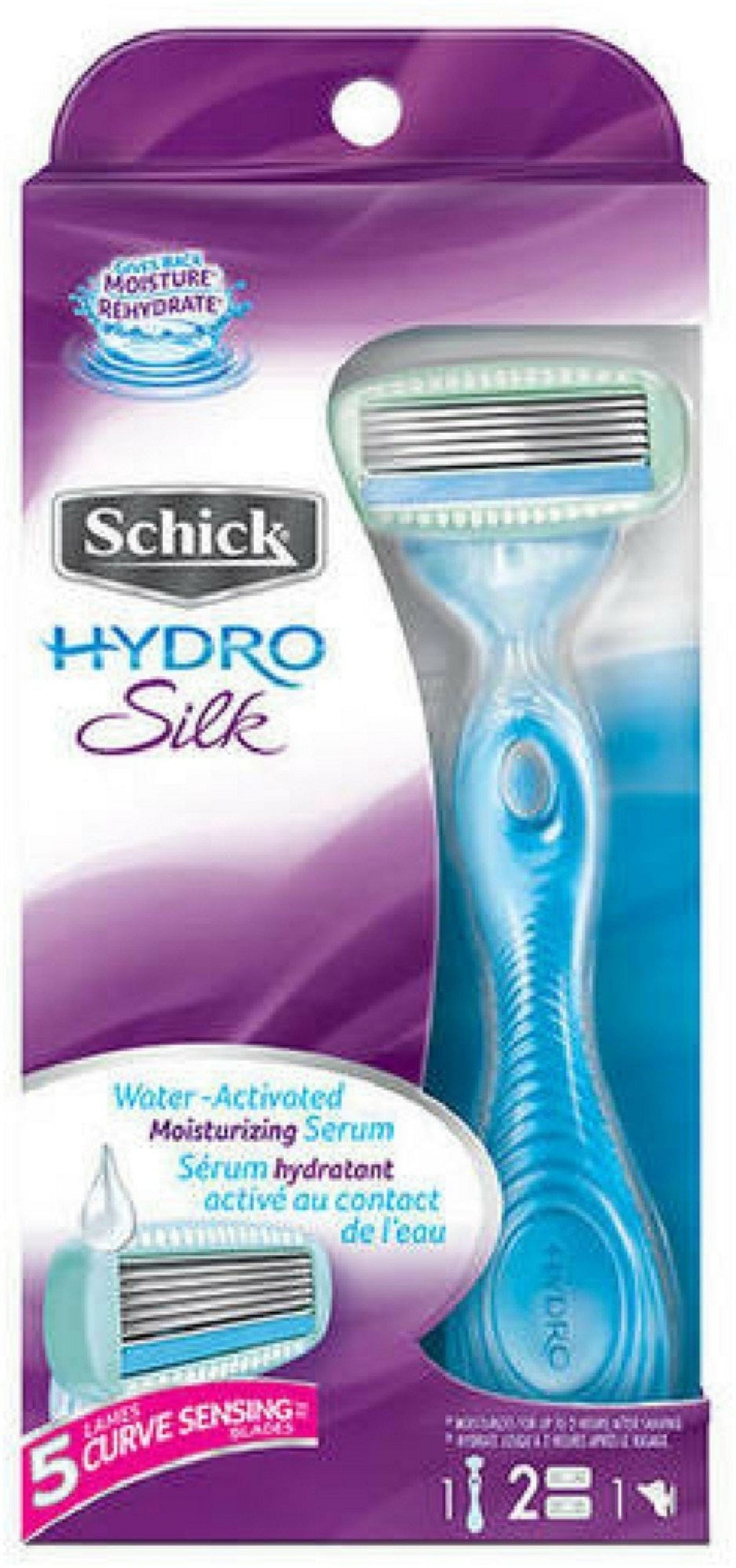Shick Hydro Silk 5 Curve Sensing Women's Razors With Handle, Shea Butter, 2 ct, 6 Pack