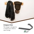 thumbnail image 3 of Matsuzay Accesorios de gancho de acero inoxidable, soportes colgantes universales profesionales, colgador de ropa, toallero, fijador, accesorio de soporte Almacenamiento y organización del hogar Negro, 3 of 6