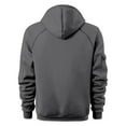thumbnail image 4 of MHFRRA Sudadera con Capucha y Cremallera, Chaqueta con Cremallera Completa, Sudadera Ligera y Suave para Uso Deportivo Informal Al Aire Libre, Ajuste Cómodo Gris, 4 of 4